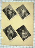 Old Antique Print Portrait Ladies Juliana Flora Macdonald Bacon Fox Cook