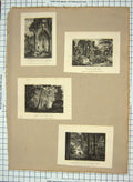 Original Old Antique Print Transept Netley Abbey Architecture Window Prout