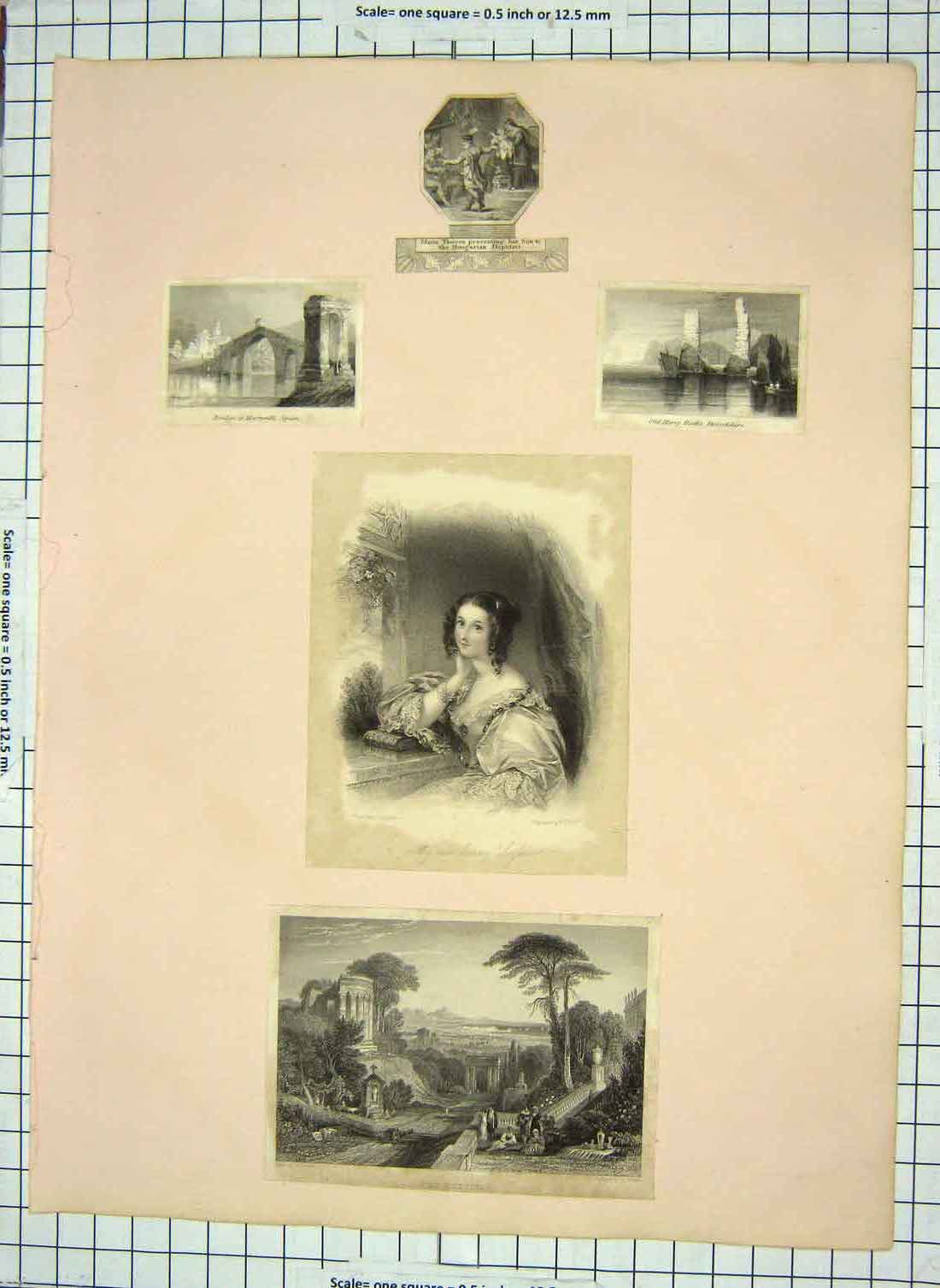 Old Antique Print Conny Lalsie Bridge Martorelli Spain Harry Dorsetshire 19th