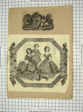 Original Old Antique Print Childrens Fashion Toilets House Taylor Regents Park