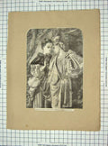 Antique Old Print Rosalind Celia Portrait St. John'S Hoxton Bond Shepherd