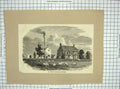 Original Old Antique Print Bright Birthplace Rochdale Capuchin Church Peckham