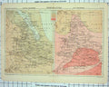 Old Antique Print C1892 Scotland Temperature July Isotherms Bartholomew 19th