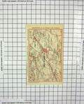 Old Antique Print Colour Map Environs La Chaux-De-Fonds Locle Switzerland
