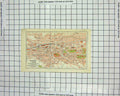 Original Old Vintage Print Colour Map Street Plan St. Gall 1933 Switzerland