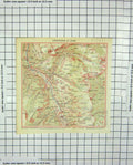 Original Old Antique Print Colour Environs Lenk Albristhorn Switzerland