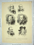 Original Old Antique Print Comte Serurier Boussingault Hyacinthe Schann Vulpian