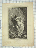 Original Old Antique Print 1873 Le Emps Boy Girl Swing Robertson 19th