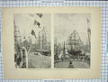 Original Old Antique Print Le Havre Port Commerce Ships Maritime Dessins Brun