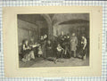 Original Old Antique Print Le Mont-De-Piete 1874 Tableau Munkaesy Victorian