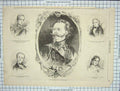 Original Old Antique Print Portrait Victor Emmanuel Prince Othon Ferdinand