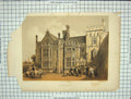 Original Old Antique Print Engraving Hinchinbrook House Harding Hanhart