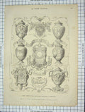 Original Old Antique Print Union Centrale Des Beaux-Arts Appliques L'Industrie