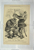 Original Old Antique Print 1871 Bless You Chee-Yild Wolf Mans Costume Comedy