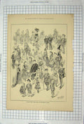 Old Antique Print 1886 Childrens Fancy Dress Ball Mansion House Costumes 19th