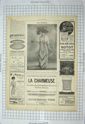 Original Old Antique Print Advertisement Charmeuse Malaceine Pasoir Auto-Strop
