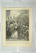 Old Antique Print 1897 Queen Edinburgh Prince Albert Kensington Osborne 19th