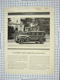 Original Old Antique Print Advertisement Lincoln Motor Car Transport