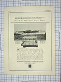 Old Antique Print Advertisement Winton Engine Corporation Cleveland Ohio