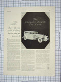 Original Old Antique Print Advertisement Crysler Eight De Luxe Motor Car