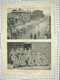 Old Antique Print War Men Pietermaritzburg Home Guard Monkey Brand Soap