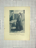 Old Antique Print Estate Agents Lady Man Lunt Travellers Ermyntrude Lee