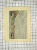 Original Old Antique Print View Dover White Hart Hotel Bromley Colour