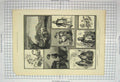 Original Old Antique Print 1883 Exhibition Art Works Browne Liverpool People