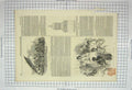 Old Antique Print 1845 Raft Gambier Islanders Madagascar Bethlem Hospital 19th