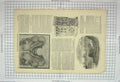 Original Old Antique Print 1849 Mosaic British Musuem Ship Wreck Glenbervie