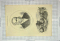 Original Old Antique Print 1872 Maurice Warwickshire Farm Labourers Strike 19th