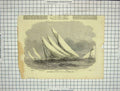 Old Antique Print Royal Thames Yacht Club Northfleet Phantom Amazon Cymba