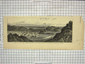 Original Old Antique Print 1881 Camp Leicestershire Volunteers Charnwood Forest