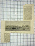 Original Old Antique Print Duchess Edinburgh Ships Sika Sultan Rupert Triumph