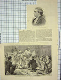 Old Antique Print Broadley Arabi Counsl Trial Arab Village Lake Menzaleh