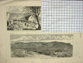 Original Old Antique Print 1880 War Basuto Masupha Thaba Bosigo Mountain Naini