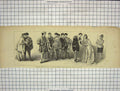 Original Old Antique Print English Opera St. James Theatre Scene Rose Castile