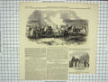 Old Antique Print 1846 Colchester Castle Review Vincennes Ibrahim Pacha 19th