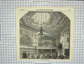 Original Old Antique Print 1854 Chapel Royal Windsor Castle London Fine Art