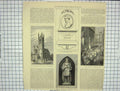 Old Antique Print 1883 Sir White Coventry Roman Baths Church Hammersmith 19th