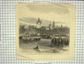 Old Antique Print Prince Princess Wales Dunrobin Castle Sutherland Army