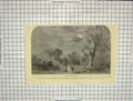 Old Antique Print 1852 Sit Transept North East Fire Trees Crystal Palace 19th