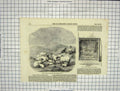 Original Old Antique Print 1858 Sheep Mountains Hobbs Patent Fire-Indicator