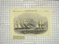 Original Old Antique Print 1857 Gun-Boat Teaser Capturing Slaver Abbot Devereux