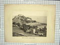 Original Old Antique Print View Mount Orgueil Castle Jersey Photograph