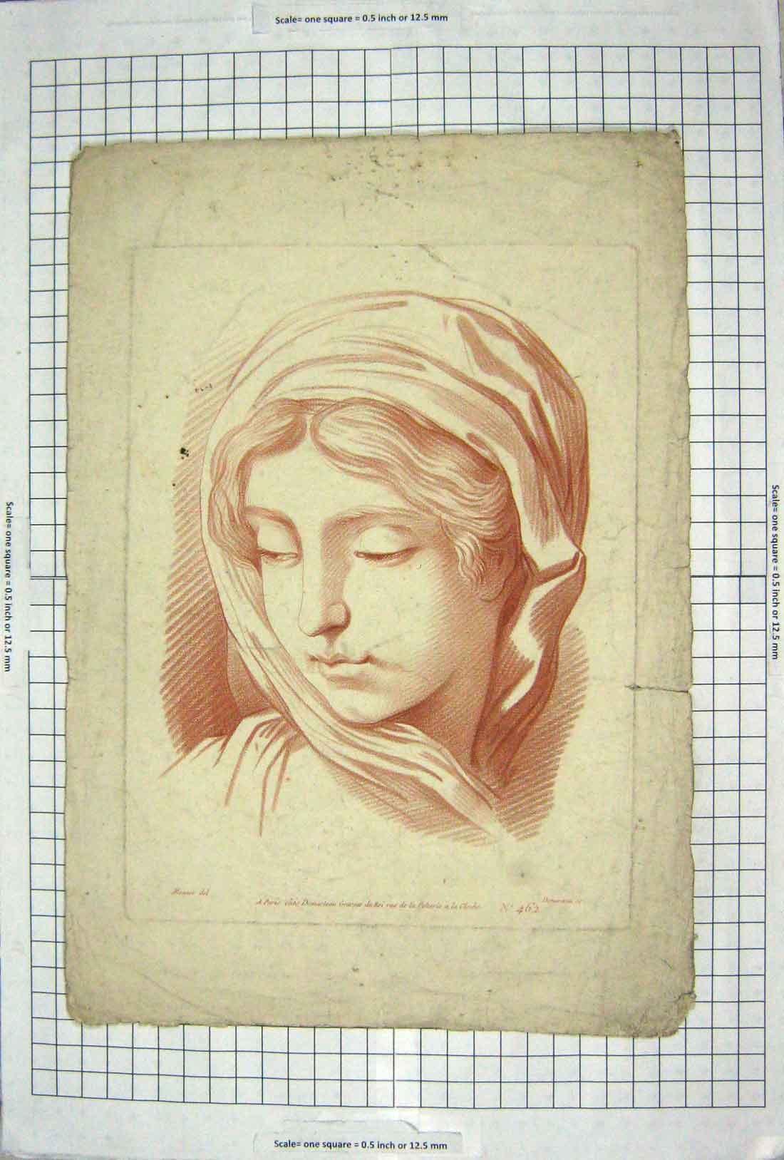 Original Old Antique Print Portrait Beautiful Girl Woman Lady 19th
