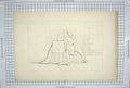 Original Old Antique Print Sketch 1846 Gertrude Climbed Widowed Dads Knee 19th