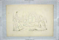 Original Old Antique Print Indians Teepe Tent 1846 19th Century