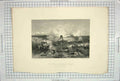 Original Old Antique Print Battle Bothwell Bridge Siers War Forrest Bough