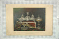Original Old Antique Print Inkstand Duke Newcastle Paper Weight Hunting